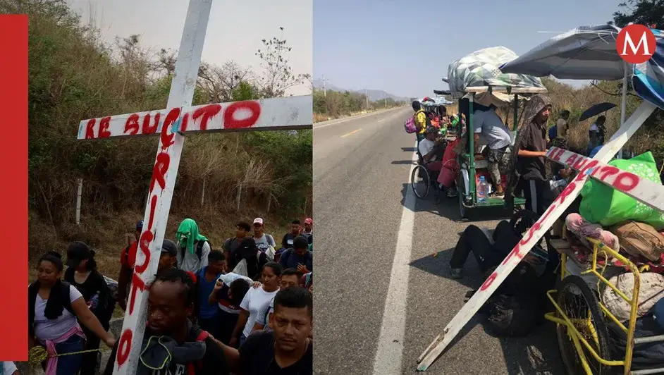 Migrant ‘Viacrucis’ Caravan leaves Chiapas and enters Oaxaca