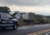 Carambola of trailers collapses Querétaro-San Luis highway, near San Miguel de Allende