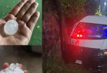 Rain and hail cause damage in the Cuernavaca metropolitan area.