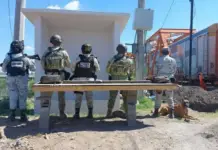 The National Guard seizes 12 kilos of cocaine in Piedras Negras, Coahuila.