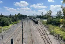 Environmentalists reject the Mexico-Querétaro train station in Alcanfores.
