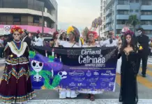 More than 1,200 participants celebrated the seventh edition of the Catrinas Carnival in Veracruz.