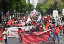 Chaos in Mexico City November 13 and 14: Strike and blockades by the CNTE