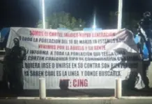 CJNG threatens to attack rivals in Michoacán in banners