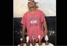A 21-year-old man was arrested in Yucatán with 5 Molotov cocktails; the man was also carrying drugs.
