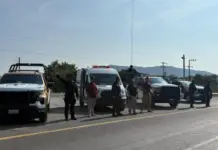 State Guard maintains presence on the border with San Luis Potosí during operation with the local residents