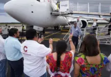 The Calgary-Cozumel flight is inaugurated, strengthening Quintana Roo’s international air connectivity.