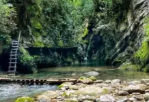 Pinal de Amoles announces provisional opening of the tourist site «Puente de Dios»