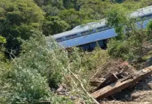 Interoceanic train derails in Oaxaca with more than 200 passengers on board