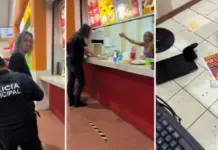 Foreigner arrested for destroying fast food restaurant in Playa del Carmen
