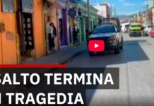 A clothing store worker was stabbed to death in Oaxaca’s Historic Center; she allegedly resisted a robbery.