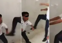Students from CBTIS in Oaxaca filmed beating a classmate with a disability