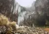 Waterfalls freeze in Veracruz due to cold fronts