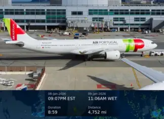 TAP flight 278 connects Cancun with Lisbon directly
