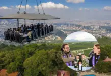 This is what the food will be like high up in a vineyard in Querétaro