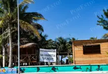 North Beach in Ciudad del Carmen reopened: cocktail vendors were operating without a Semarnat permit