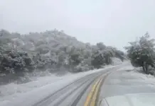 Snowfall in Chihuahua and Sonora causes road closures and disruptions.