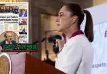 Sheinbaum exposes Reforma for using photos of AMLO with Maduro in accusations from Calderón’s six-year term
