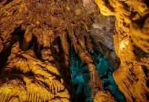 Visitors are invited to explore the Grutas Nombre de Dios