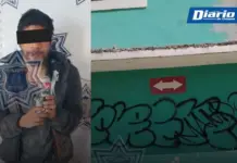 Young man arrested for graffitiing a house in San Cristóbal
