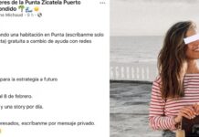 A foreigner sparks controversy by asking for free accommodation in Zicatela, in exchange for “help in networks.”