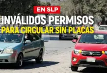 Permits to circulate without license plates in San Luis Potosí are not valid