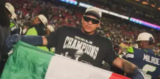 He is Elijah Arroyo, the Mexican who went from swimming in Cancun to being a 2026 Super Bowl champion with the Seattle Seahawks