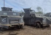 23 “monster” vehicles secured to organized crime were destroyed in Tamaulipas
