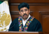 Who is the woman who cleaned the shoes of the president of the Court, Hugo Aguilar, in Querétaro?