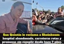 Citizens of San Quintín intercept Claudia Sheinbaum and speak to her without filter: