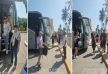 This is how the Navy rescued tourists and workers who had their cars stolen during blockades in Nayarit