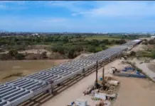 Construction of the bridge between Puerto Vallarta and Riviera Nayarit is progressing