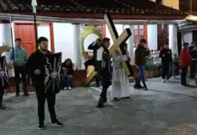 Everything is ready for the Stations of the Cross in San Cristóbal; more than 60 actors will participate.