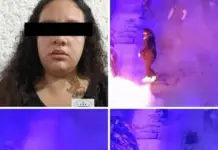 Woman charged after setting fire to female police officers during #8M march in Campeche