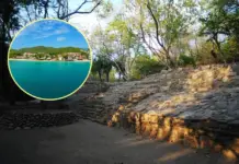 Bocana del Río, this is the archaeological zone of Oaxaca near the sea