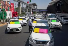 Four hours of chaos at Mexico City airport due to a taxi drivers’ blockade
