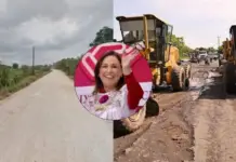 This is the new highway south of Veracruz that Rocío Nahle will build.