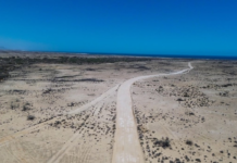 Construction begins on a highway in Baja California Sur that will connect the North Pacific