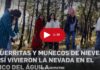 Families from the capital enjoy the snow in Ajusco in the middle of spring