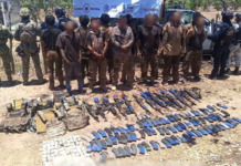 Drug cartel roadblock raided and 13 members of the “Chapitos” gang arrested in Mazatlán