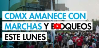 Mexico City starts the week with marches and blockades: Affected streets and areas with closures