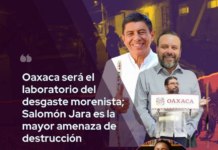Oaxaca will be the laboratory for the erosion of the Morena party; Salomón Jara is the greatest threat of its destruction.
