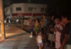 Power outages persist during the early morning hours in Playa del Carmen.