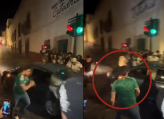 Morena youth leader exposed for hitting a female driver in Zacatecas.