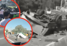 Shocking minibus accident on the Mexico-Pachuca highway leaves at least 15 injured.