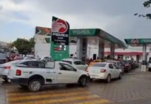 CNTE blockade worsens gasoline shortage in Oaxaca.