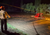 Chihuahua: Four people rescued from cargo truck swept away by river current in Bocoyna.
