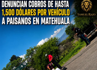 🚨 Reports of charges up to $1,500 per vehicle levied against migrants returning home in Matehuala 🚨