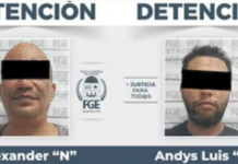 Two Cubans were arrested; one of them got into a fight with an elderly woman and her son over a fence in Quintana Roo.