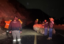 Landslides reported on the Tehuacán-Huajupan highway due to rain
